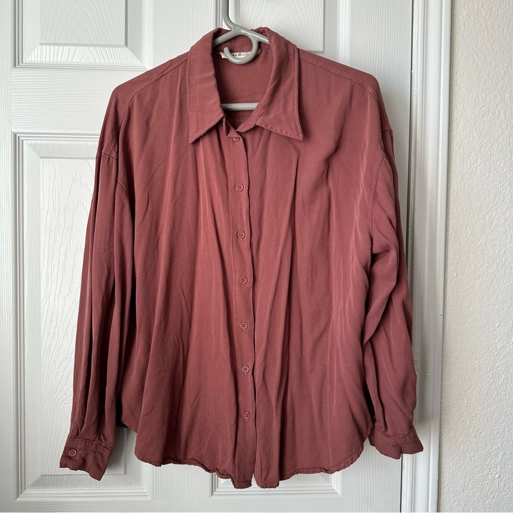 Vine & Love Button Up Blouse Medium